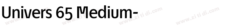 Univers 65 Medium字体转换